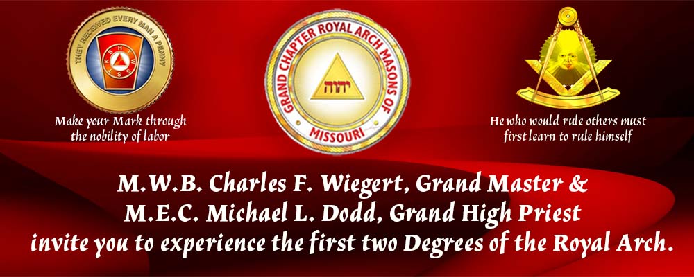 2024 Grand Chapter Invitation Grand Masters Invitation to receive the first two Degree of the Royal Arch
